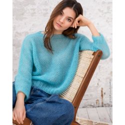 Opskrift Pullover i Silkhair p dansk sendes som PDF