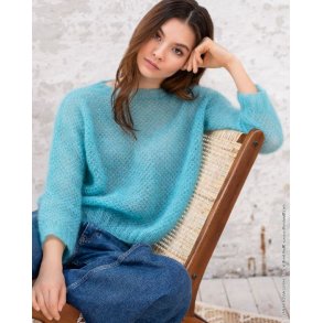 Opskrift Pullover i Silkhair p dansk sendes som PDF