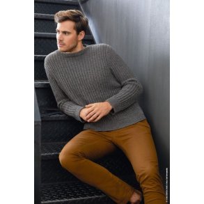Opskrift Herresweater Cool Wool p dansk som PDF