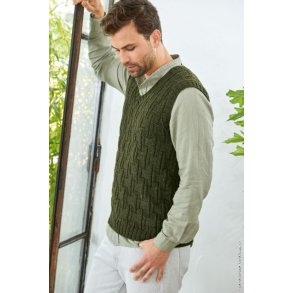 Opskrift Herre Slipover 2 Cool Wool p dansk som PDF