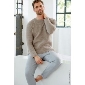 Opskrift Herre Pullover med raglan Cool Wool p dansk som PDF