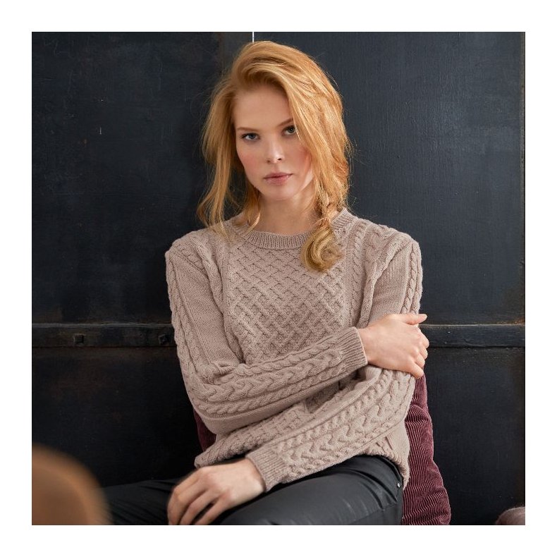 Opskrift Snoningssweater Cool Wool sendes som PDF p dansk