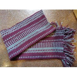 Opskrift Vvehklet halstrklde i 2 farver