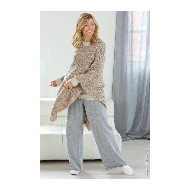 Opskrift Poncho i Merino Uno p dansk sendes som PDF