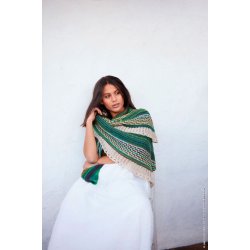 Garnkit sejlformet sjal i Colorissimo og Ecopuno