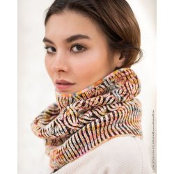 Opskrift Halsrr i 2-farvet halvpatent p dansk sendes som PDF