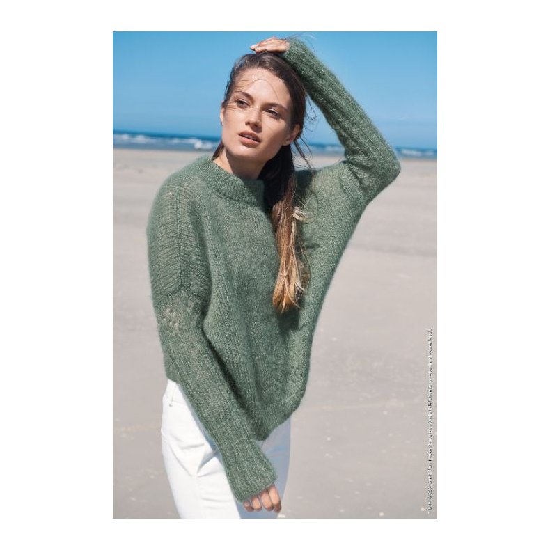 Opskrift Sweater i Silkhair Dansk sendes p PDF