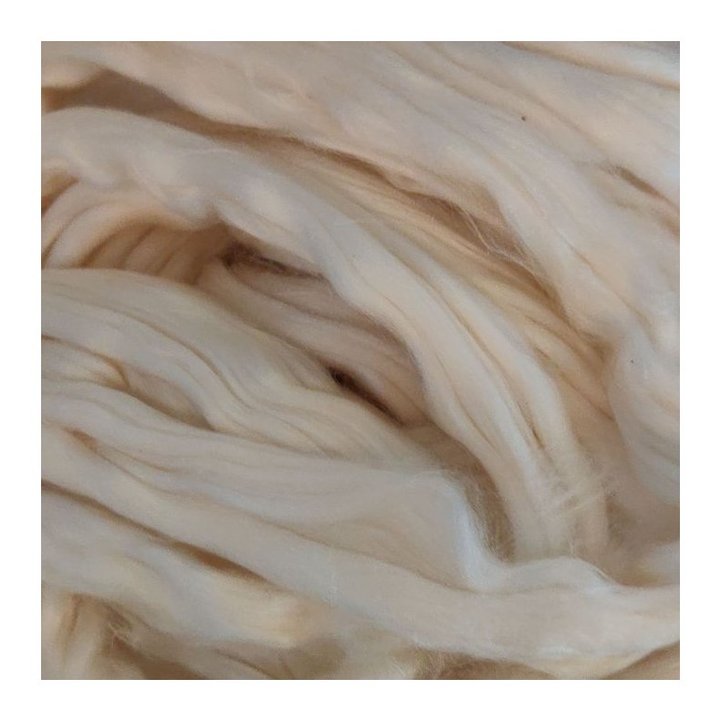 Mulberry silke fibre til spinding 50g