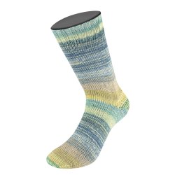 Meilenweit Bomuld/bambus Positano 2567 Jeans/Rhvid/Lysbl/Beige/Pistacie 100g