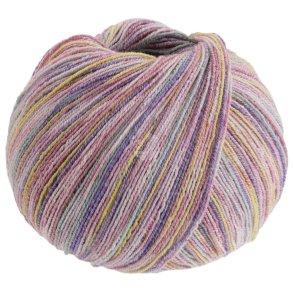 Meilenweit Bomuld/bambus Sole Mix 6413 Lysbl/Citrongul/Creme/Grviolet 100g