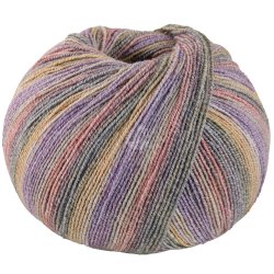 Meilenweit Bomuld/bambus Sole Mix 6415 Lysgul/Bllilla/Gammelrosa/Gr/Safrangul 100g