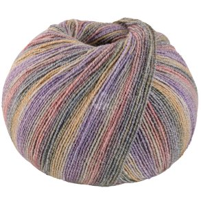 Meilenweit Bomuld/bambus Sole Mix 6415 Lysgul/Bllilla/Gammelrosa/Gr/Safrangul 100g