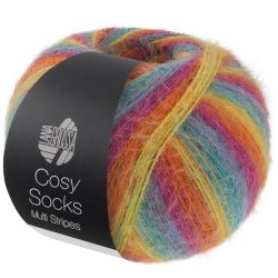 Cosy Socks Stribet 100g 