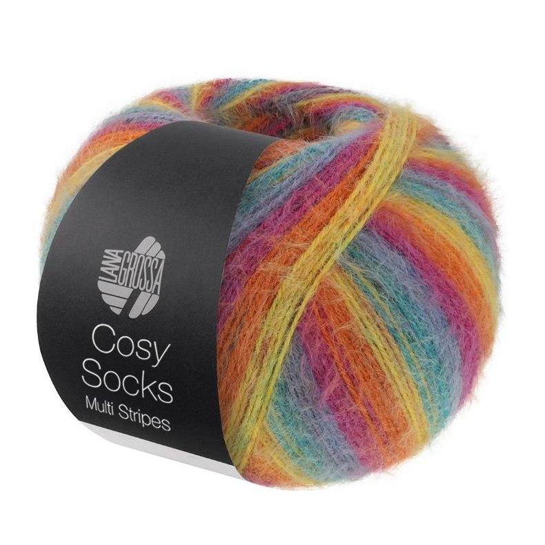 Cosy Socks Stribet 100g 