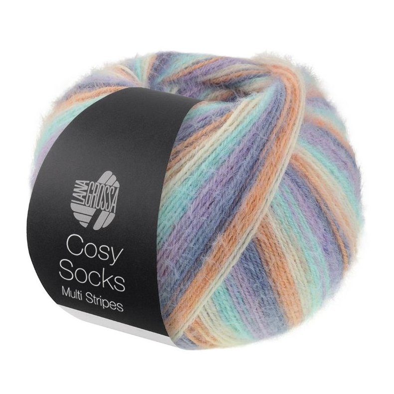Cosy Socks Stribet 100g 