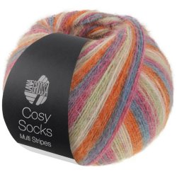 Cosy Socks Stribet 100g 