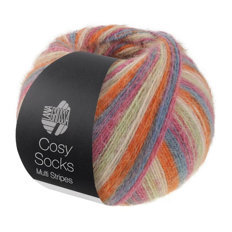 Cosy Socks Stribet 100g 