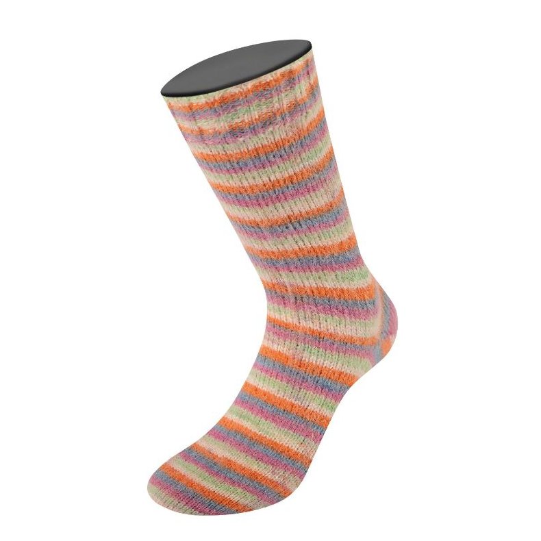 Cosy Socks Stribet 100g 