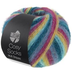 Cosy Socks Stribet 100g 