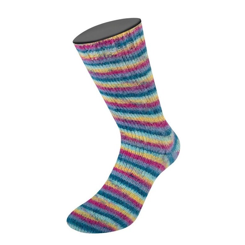Cosy Socks Stribet 100g 