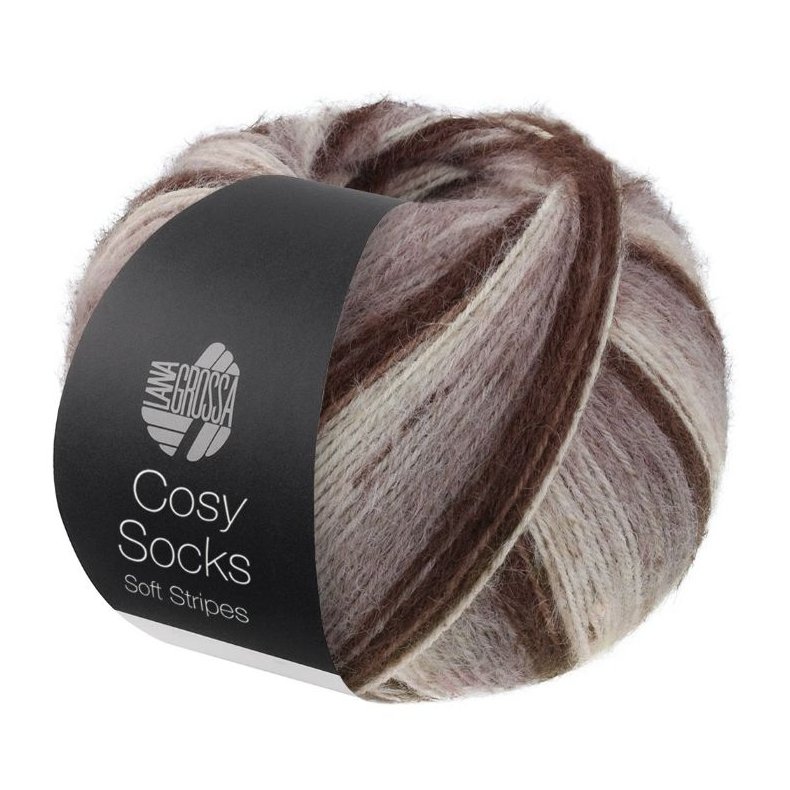Cosy Socks Stribet 100g 