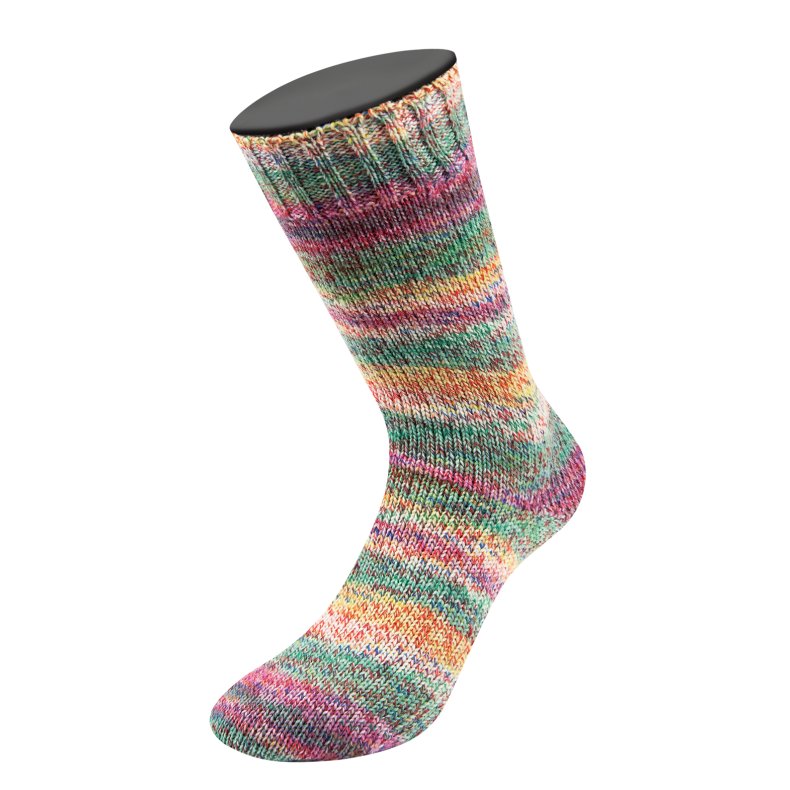 Landlust Die Sockenwolle 218 Grn/Rd/Pink/Bl/Gul 100g
