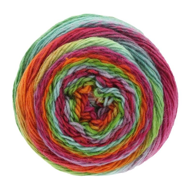 Meilenweit 100g Orange/Grn/Turkis/Pink 8004