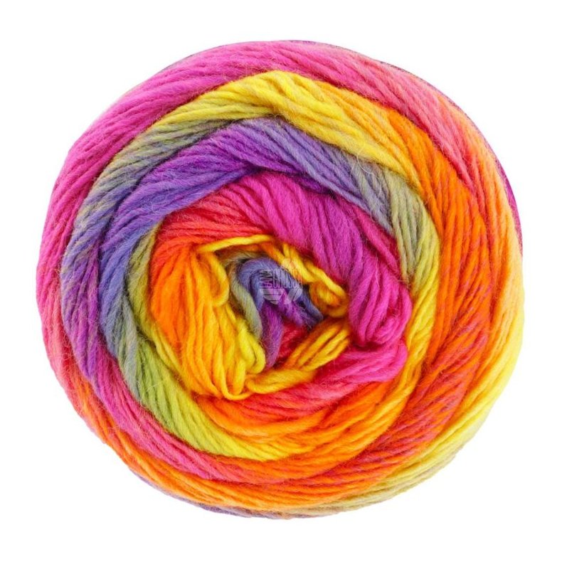 Meilenweit 100g Grlilla/Kaki/Gul/orange/Pink 8009