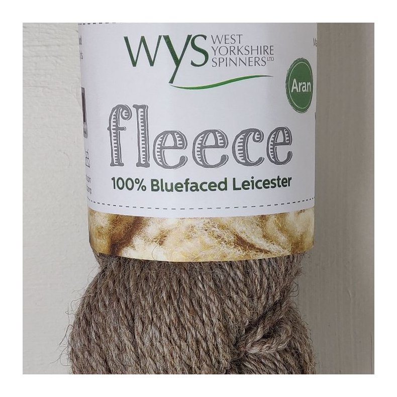 Fleece Aran Lys brun 002