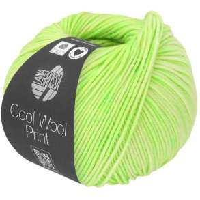Cool Wool Ekstrafin Merino Print Neon Grn 6522 Udget