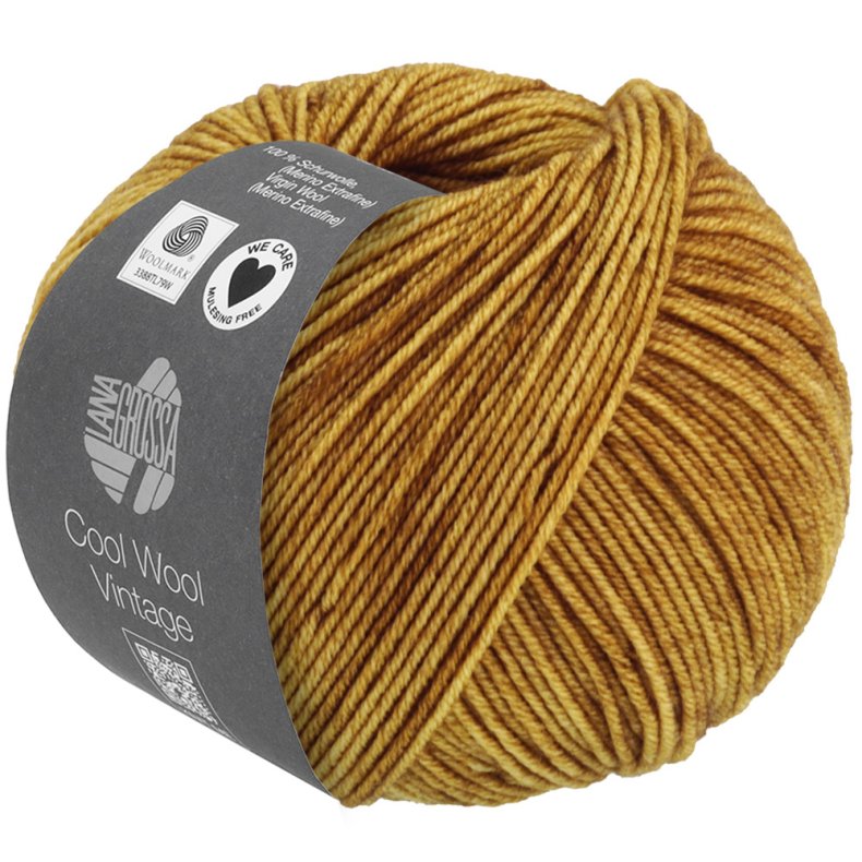 Cool Wool Ekstrafin Merino Vintage Sennep 7362