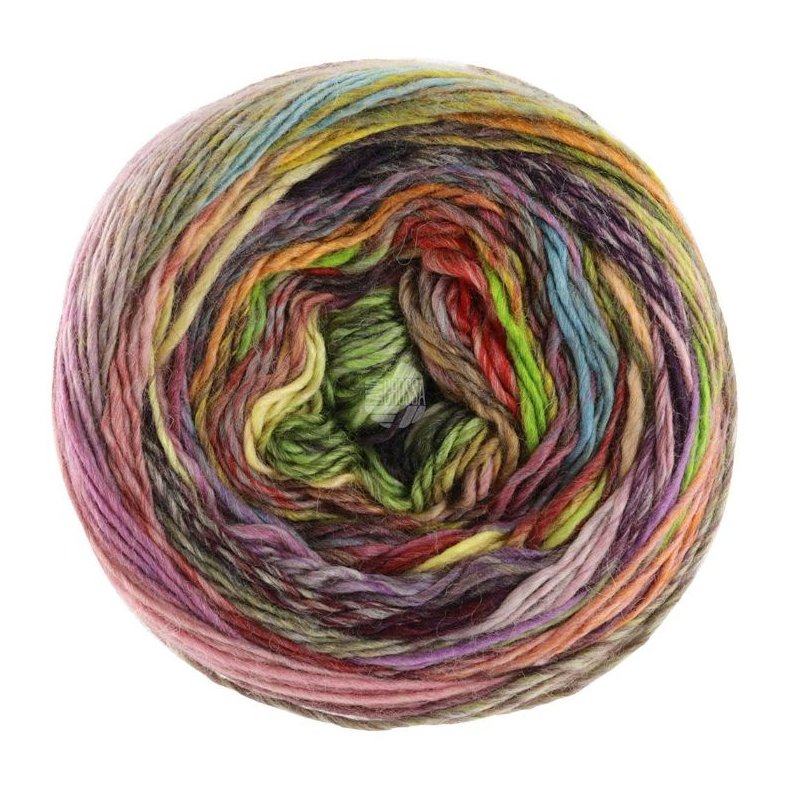 Colorissimo fv 206 Taupe/Mint/Tomatrd/Gulgrn/Gul/Orange/Lilla/Mrkegr