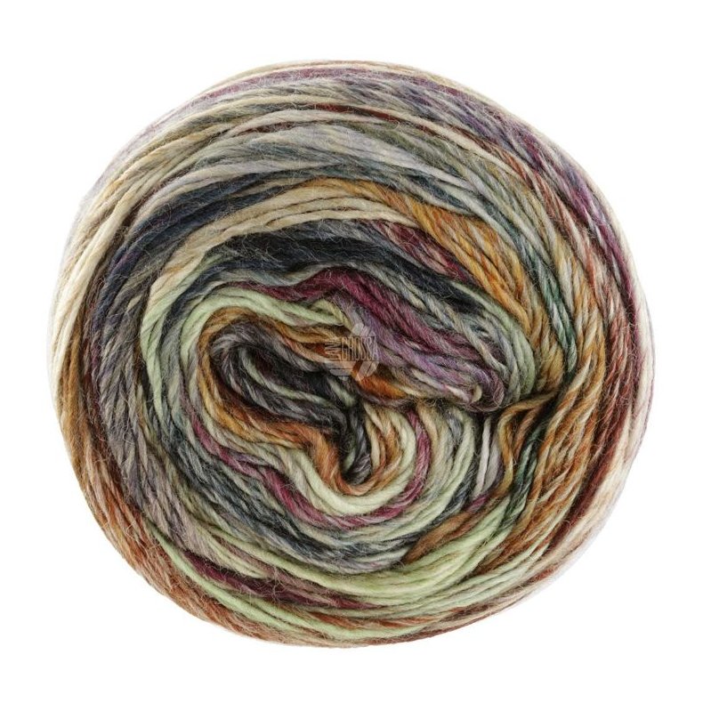 Colorissimo fv 208 Brombr/Mrkegr/Sand/Beige/Rdviolet/Okker