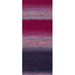 Gomitolo Gala 4024 vinrd/jeans/hindbr/lilla udget