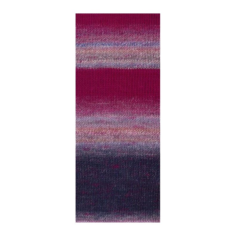 Gomitolo Gala 4024 vinrd/jeans/hindbr/lilla udget