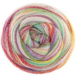 Gomitolo Magico 3027 ecru/lysgulgrn/gulbeige//grviolet 