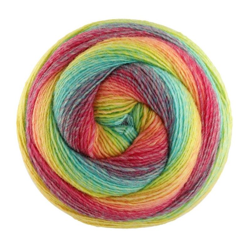 Gomitolo Versione 450 Hindbr/hummer/orange/jade/turkis/fuchsia